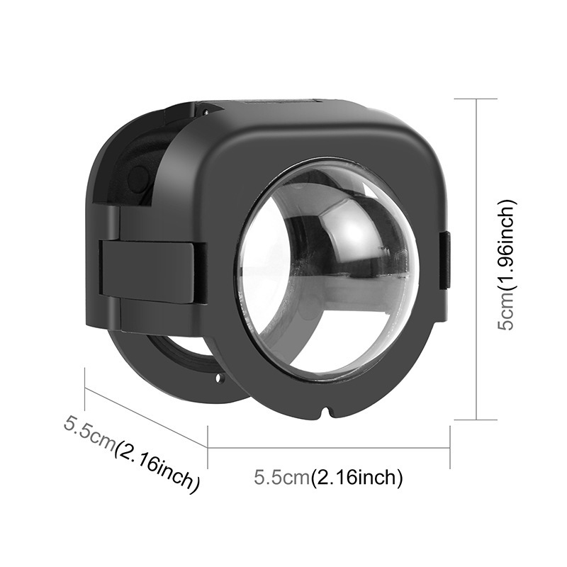 PULUZ Fat Bull para Shadow Stone Insta360 X4 cámara de movimiento panorámica de plástico cubierta de espejo protector image 6