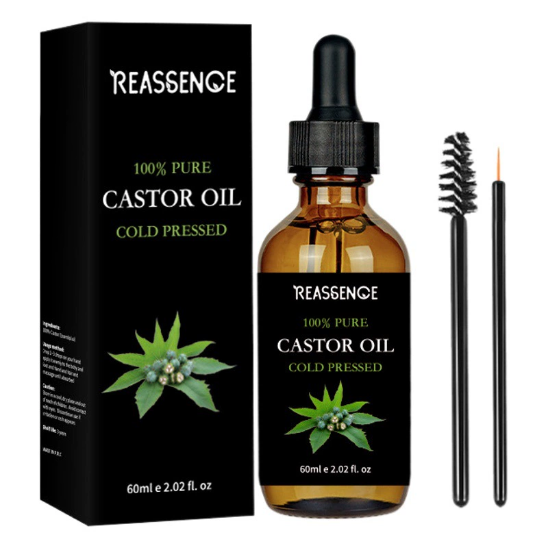 Черное касторовое масло в бутылке, холодного отжима, бестселлер Amazon, Black Castor Oi 60 мл