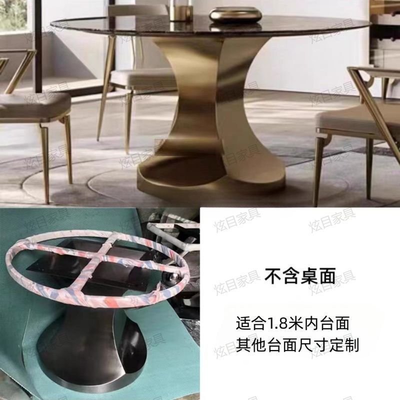 家庭用ステンレステーブル脚スタンド大理石角テーブル脚ベース軽贅沢高級岩板贅沢石テーブル脚|undefined