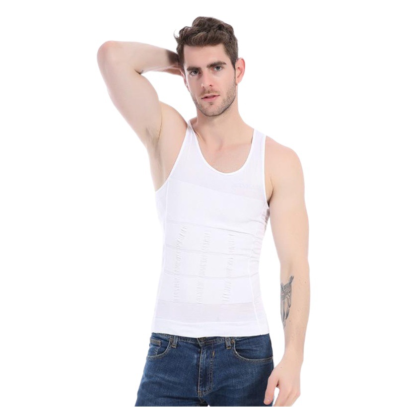 Foreign Trade Cross-border 140D Men's Belly Tinting Vest Men's slim n lift Men's Vest