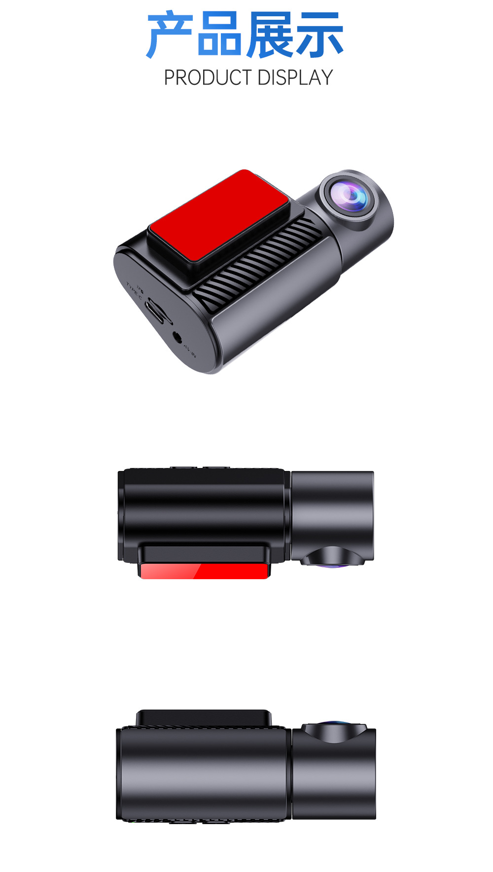 New Cross-Border Model Dash Cam with High-Definition 4K Front and Rear Dual Recording, 24-Hour Parking Monitoring, Wifi Camera, and Motion Detection