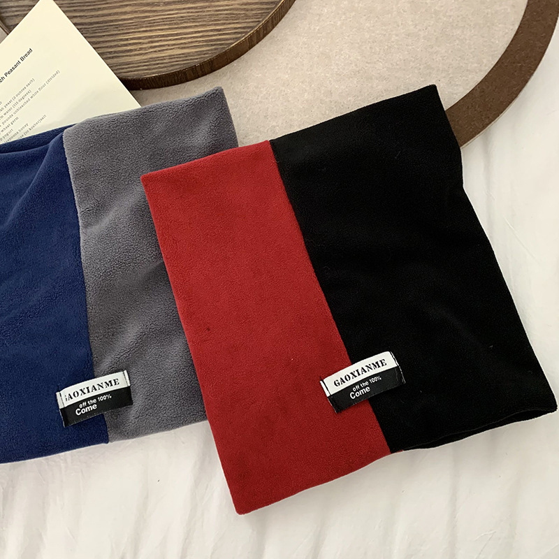 Otoño y invierno de nuevo cuello para hombres deportes de ciclismo antifría caliente al aire libre bufandas de peluche universal cubierta de abrigo