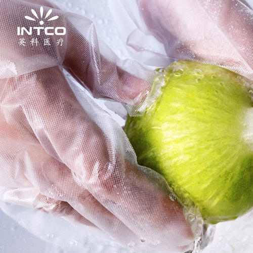 Inco Medical Disposable Food Grade CPE Gloves Beauty Hairdressing Sanitary Film Dining Gloves 200 Pairs