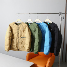 90白鸭绒冬季男女外茂情侣防风防水运动休闲轻量无领羽绒服外套潮