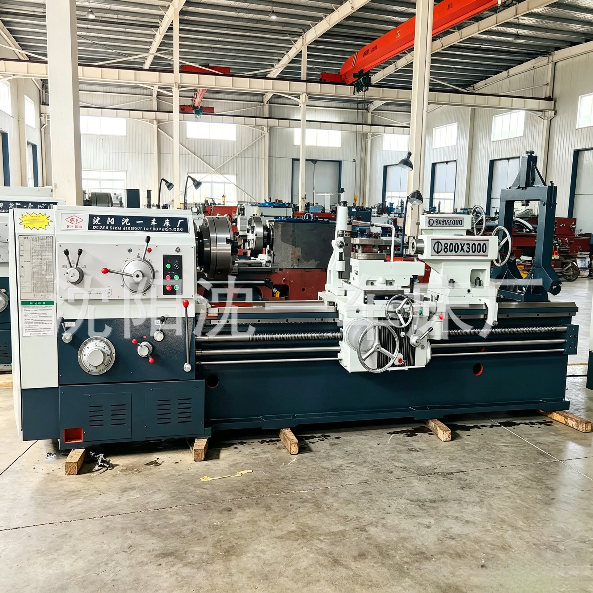 Shenyang Shenyi cw6163 torno común pesado cw6180 máquina herramienta CNC horizontal de agujero grande venta directa
