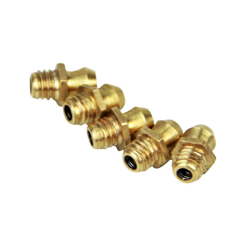 Zhuji manufacturer direct M8*1.25 copper oil nozzle straight oil nozzle quote by quantity large quantity discount