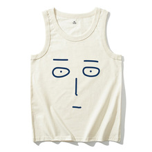 新款国潮复古趣味简约背心男学生宽松休闲情侣圆领装无袖t恤潮12