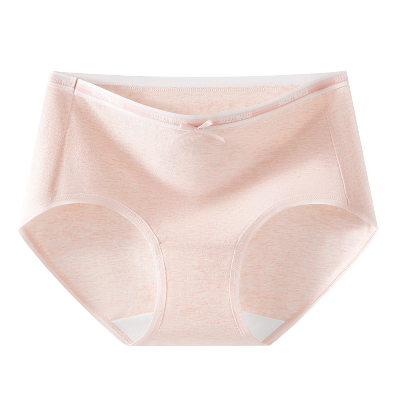 Ropa interior de algodón para bebés Clase A entrepierna de algodón para mujer 10A entrepierna antibacteriana rango largo cintura media sin costuras calzoncillos transpirables para mujer