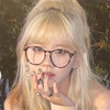 Glasses, face blush, Korean style, 2023 collection, internet celebrity