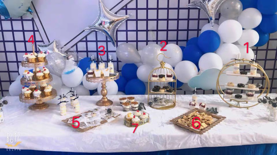 Postre de oro Decoración de mesa soporte de exhibición traje creativo europeo pastel merienda stand buffet comida fría té mesa de descanso image 29