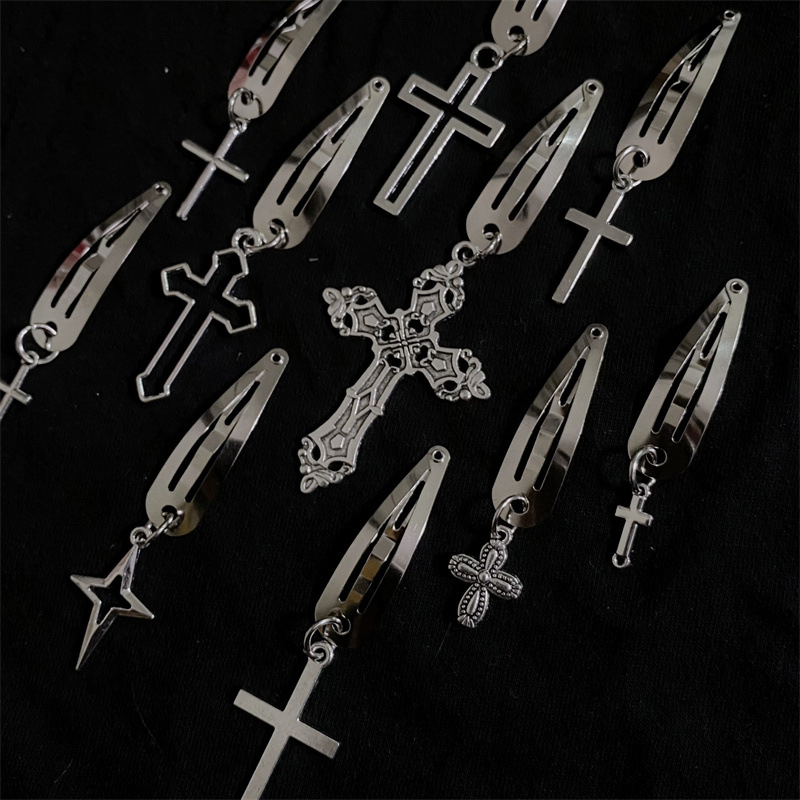 Women's Simple Style Cross Alloy Plating Hair Clip display picture 2