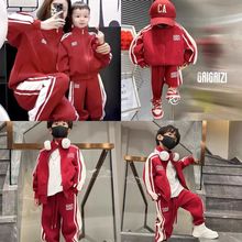 亲子装2025新款秋冬装一家三口运动会活动套装园服母女母子装外套