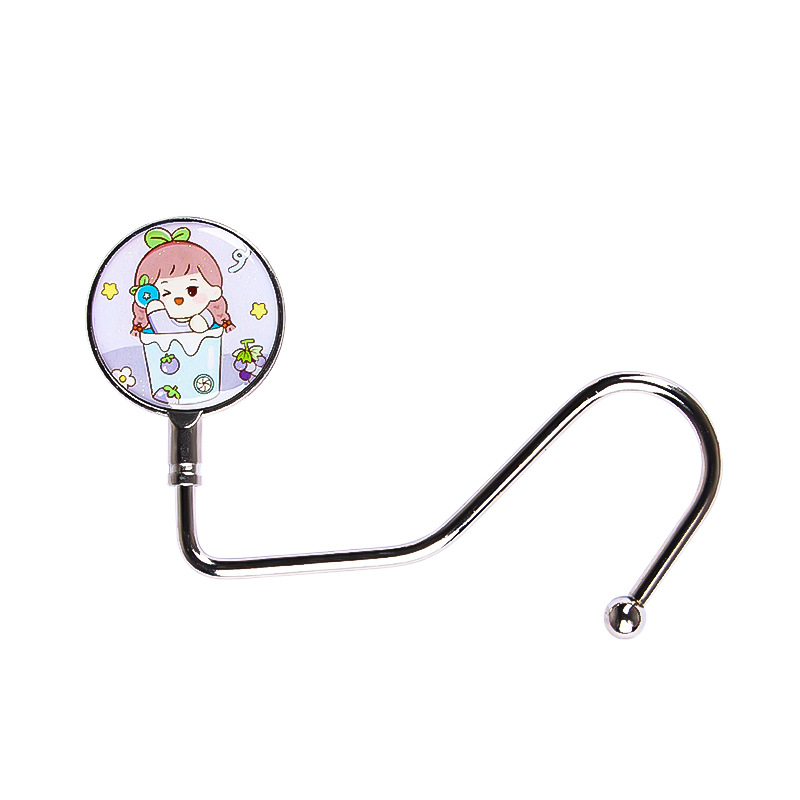 Dibujos animados Escuela Primaria estudiante escritorio bolsa gancho especial artefacto pasta-libre extraíble gancho de escritorio sin costuras al por mayor