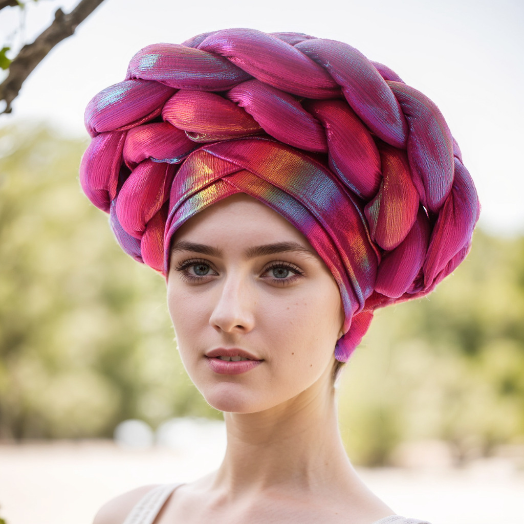 Pălărie musulmană, eșarfă pentru cap, pălărie magică musulmană, pălărie pentru femei cu frunte încrucișată, împletitură dublă_voghion.com