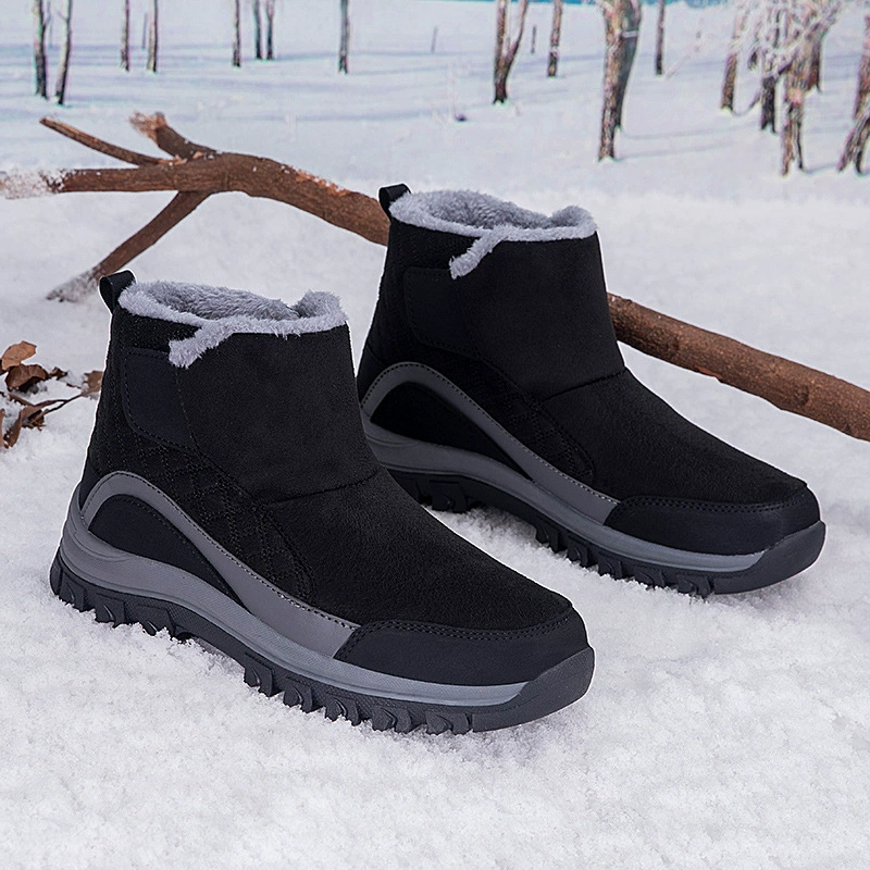 Winter high warm shoes for mother platform, non-slip keep warm boots, plus size, for middle age