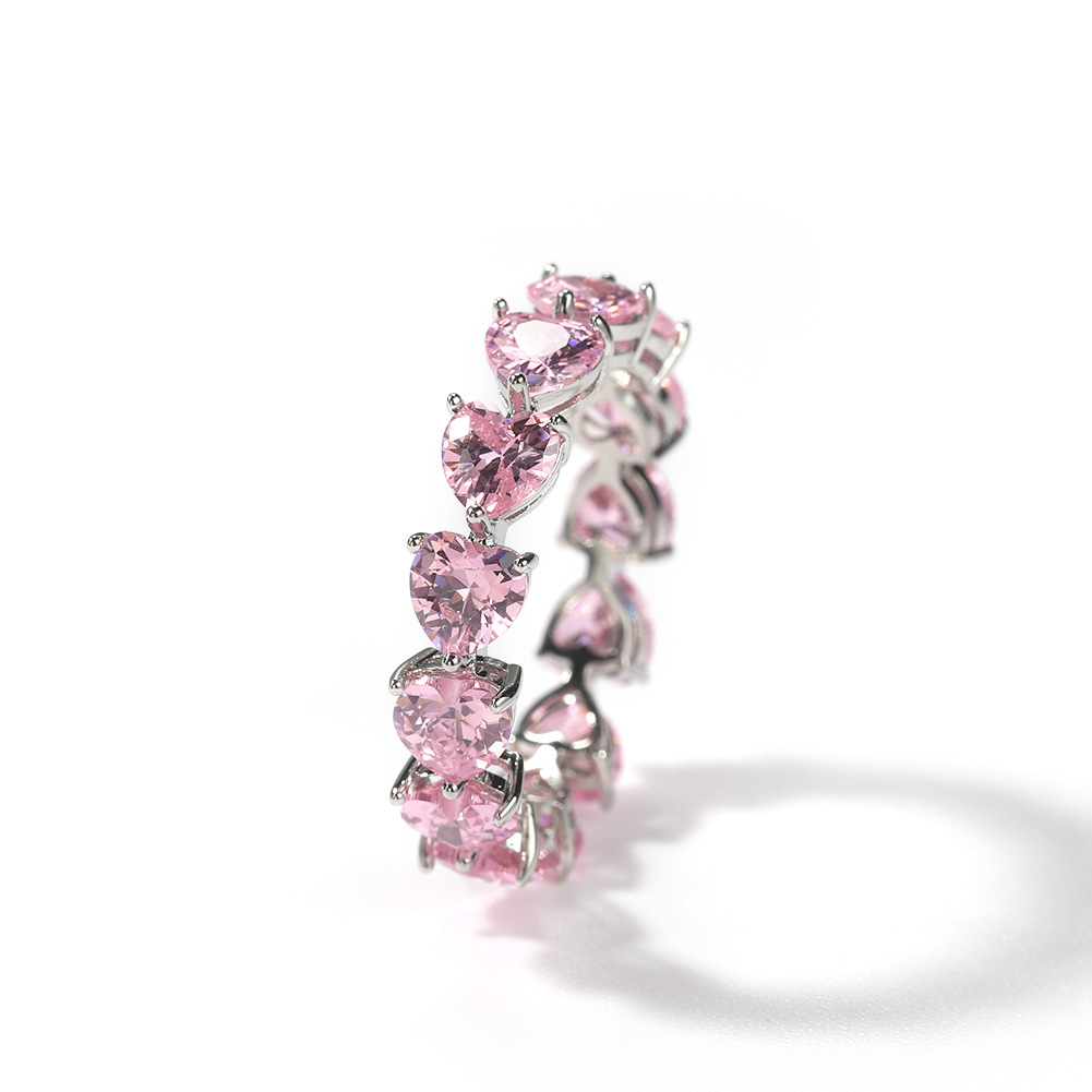 (Silver powder) Love ring