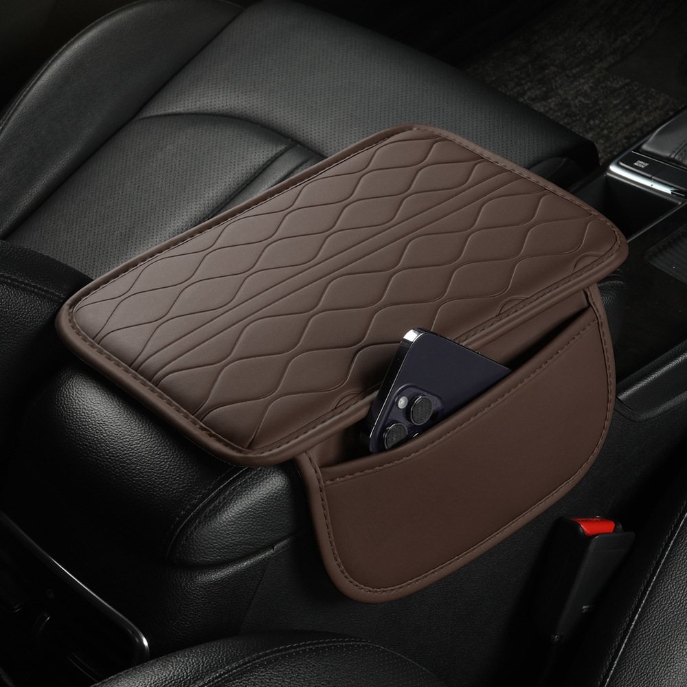 Universal – Universal Car Armrest Box Armrest box pad - brown