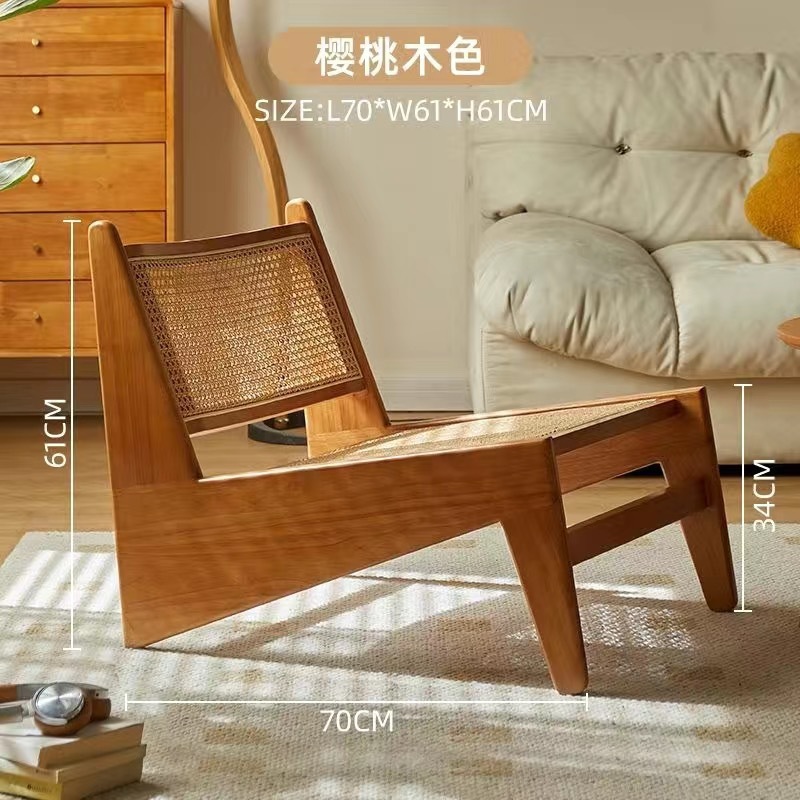 Factoria directa de sillas de madera maciza silla de caña silla de caña silla de caña silla de caña decadente retrógrado diseño de alojamiento único Changdiga image 13