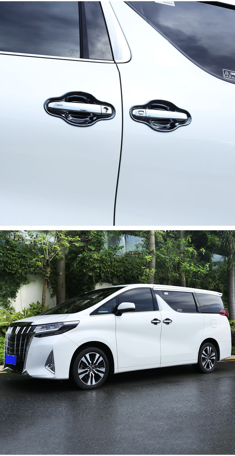 Suitable for 15-22 Alpha 30 Series Door Bowl Wilfa Anti-Scratch Door Wrist Alphard Car Accessories Modification