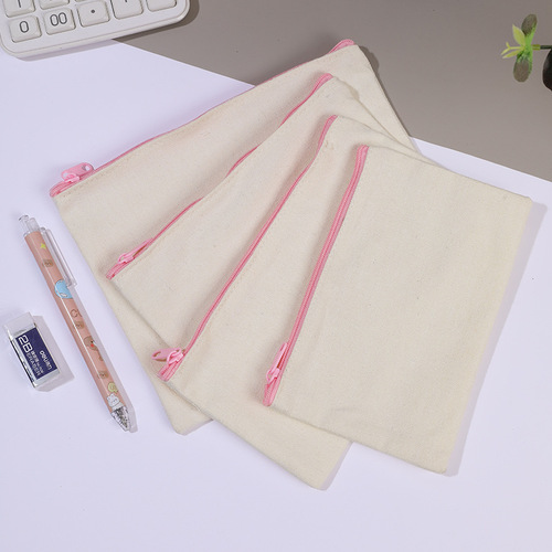 Creative painting DIY graffiti pencil bag blank canvas pencil bag creative advertising logo storage bag clutch bag