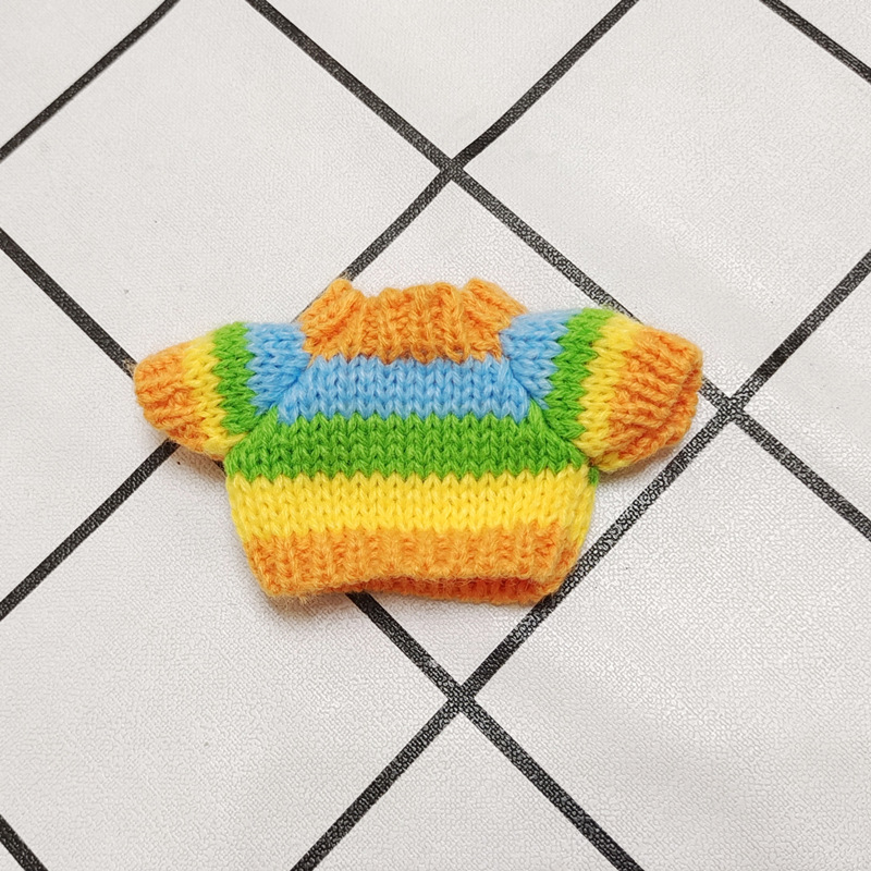 Venta caliente jefe perro 14cm felpa muñeca suéter Ropa Accesorios colección Navidad traje en stock al por mayor