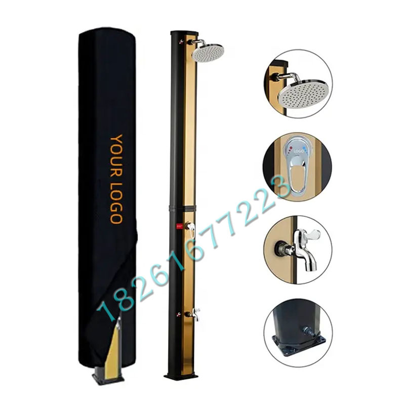 35L columna de ducha solar al aire libre precio de fábrica sin panel solar verde productos de protección ambiental