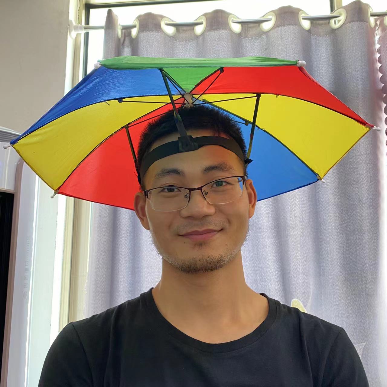 (Wholesale), umbrella, travel rainbow hat, on elastic band 4