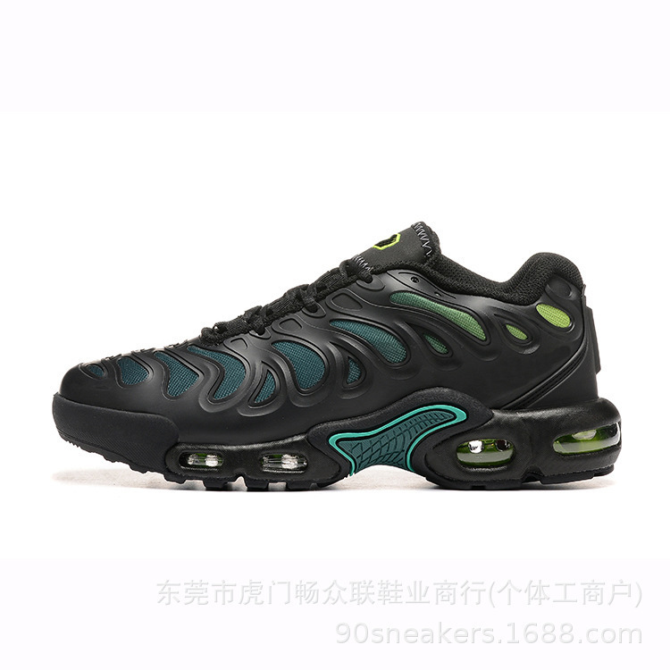 男鞋夏季透气max plus气垫鞋黑白熊猫网纱轻便跑步鞋欧美外贸批发|undefined