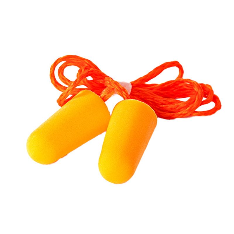Aviation Noise-Cancelling Earplugs with Slow Rebound Bullet Design, Soundproof and Noise-Reducing, Sleep Sponge with Cord, Comfortable to Wear