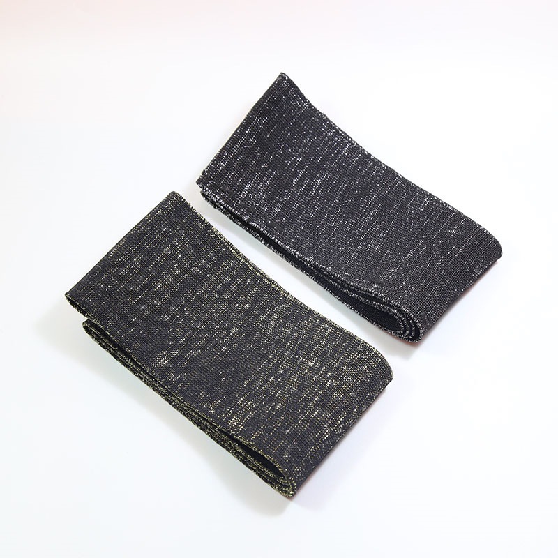 宽7.5厘米间金银丝松紧带宽弹力裤子封腰带宽橡皮筋扁橡筋裤腰带