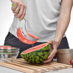 Stainless steel watermelon fruit dicing and dicing divider, cantaloupe cutter, stainless steel melon cutting tool knife