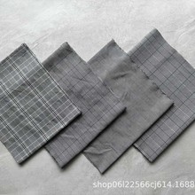 十支弹力格子色织提花格子布经典斜纹格子面料经典休闲简约裤面料