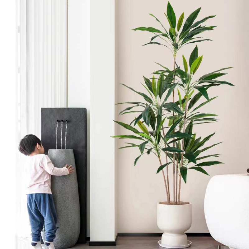 緑植ビロードの軽豪華な高級植物の置物をシミュレーションします。|undefined