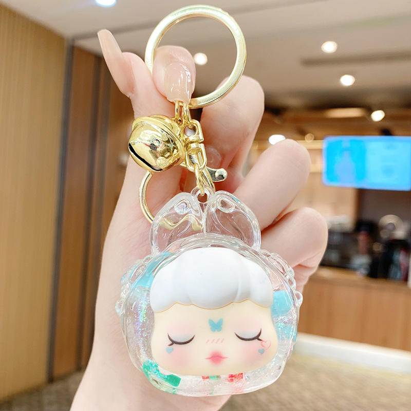 환환토끼 키링 - 화이트