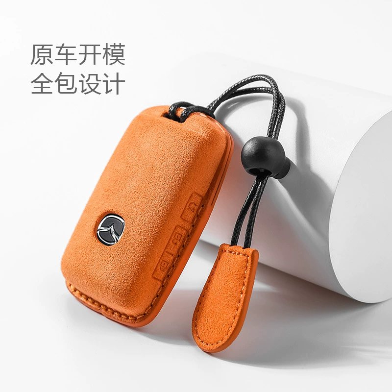 Меховой чехол для ключей Mazda 3 Ang Shell Serra CX4/5 Atez CX30, автомобильные аксессуары, Сумка с пряжкой
