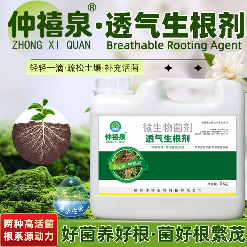 仲禧泉透气生根剂生根壮苗剂微生物菌剂枯草芽孢杆菌补充活菌营养