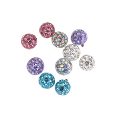 Stainless steel external thread mud ball anchor lip piercing mud ball accessories piercing accessories 14G 16G