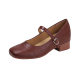French Mary Jane shoes women's 2024 new wine red with skirt milk shoes increased inside 33 small size 32 ladle shoes