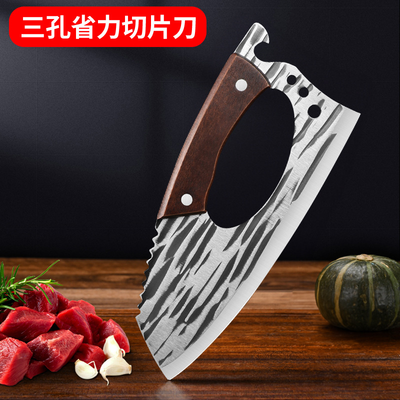 Cuchillo de cocina que ahorra trabajo Cuchillo de corte de nuevo estilo para el hogar Cuchillo de carne especial para el chef El acero inoxidable se puede enviar de una pieza