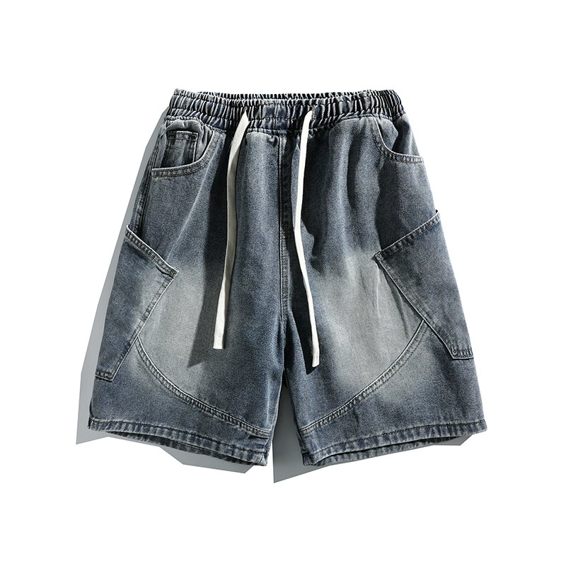 Брюки, джинсы, летние шорты, oversize, американский стиль
