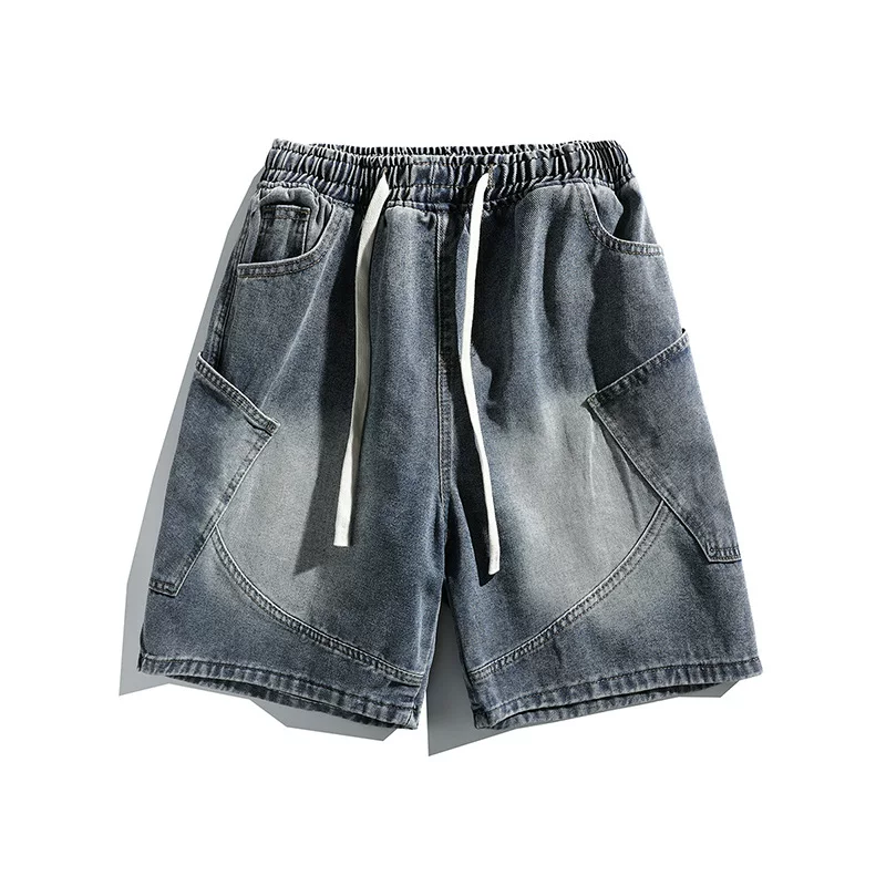 Брюки, джинсы, летние шорты, oversize, американский стиль