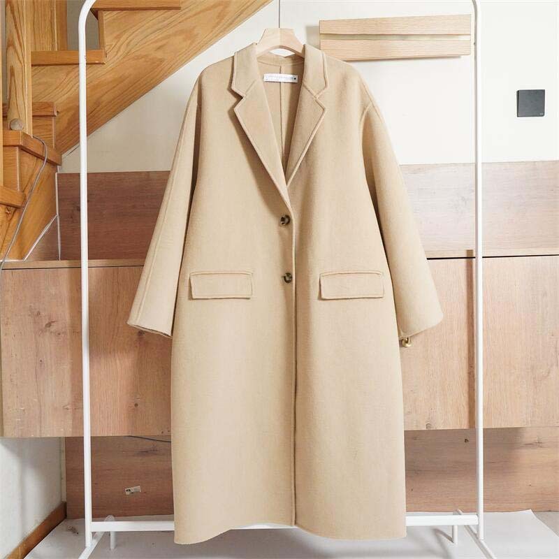 Long double-sided beige coat