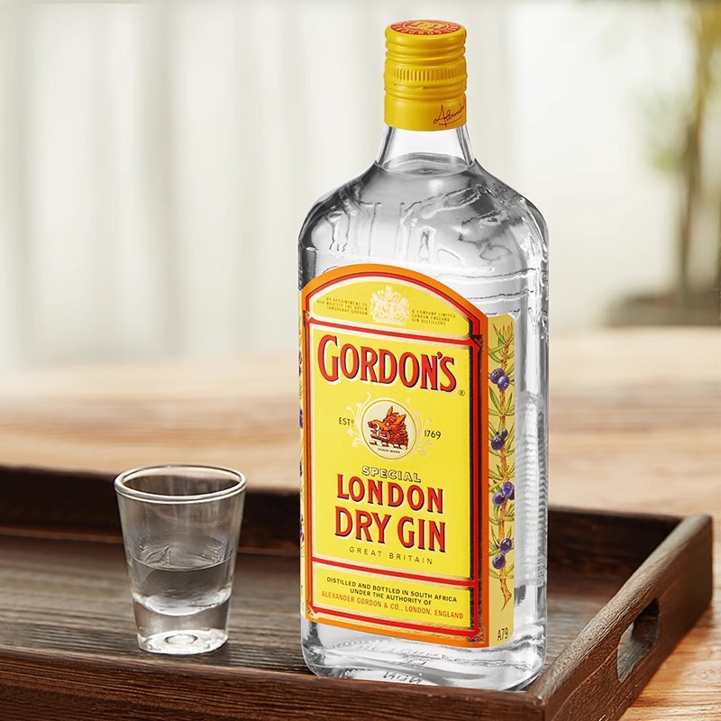 哥顿金酒 GORDONS 伦敦干金酒南非哥顿进口洋酒700ml