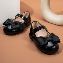 U 37174 Girls bow soft sole princess leather shoes Ůͯ����