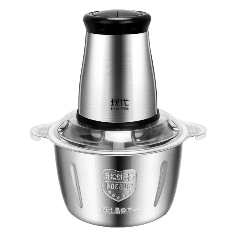 Picadora de carne eléctrica hogar de acero inoxidable multifunción picadora de carne máquina de cocina de ajo picadora de carne pequeña picadora de carne