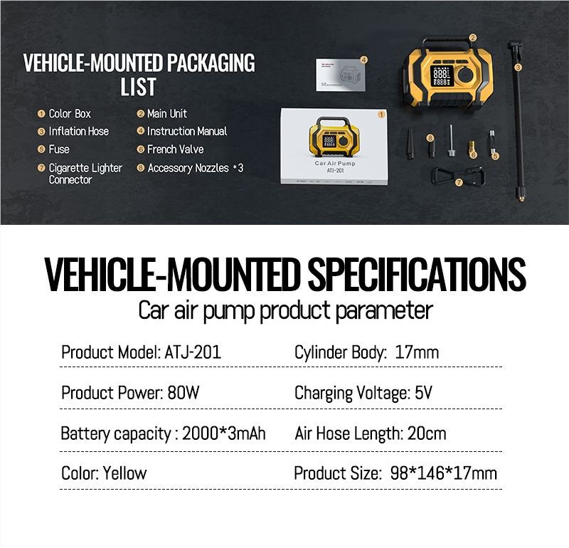Emergency Start-Up Power Supply, Strong Start-Up Generator, Large-Capacity Vehicle-Mounted All-In-One Unit, Emergency Ignition, Power Supply, and Air Pump