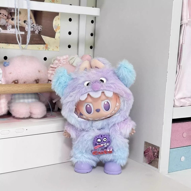 labubu娃衣拉布布娃衣三代衣服套装labubu一代搪胶毛绒天使娃衣服|undefined