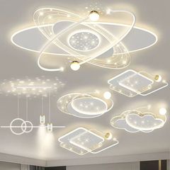 中山照明器具大気知能客間主灯現代シンプルled天井灯セット2025新型寝室灯