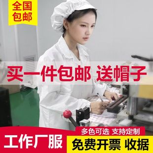 Anti-Static Clothing Dust-Free Suit Blue White Food Electronics Factory Dustproof Workwear
