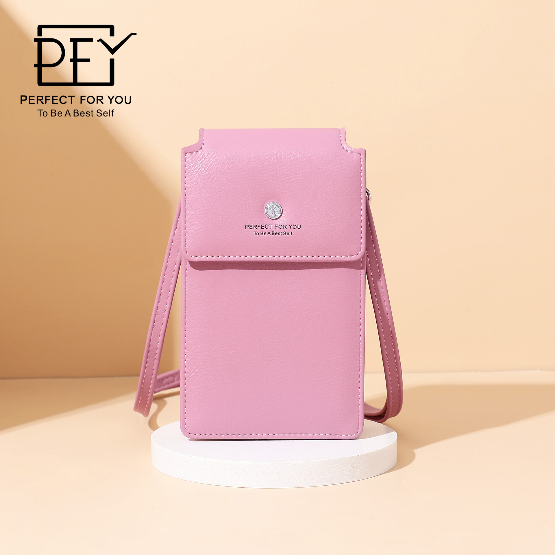 Perfect for You Women's Fashionable and Simple Large Capacity Multi-Card Slot Single Shoulder Crossbody Bag